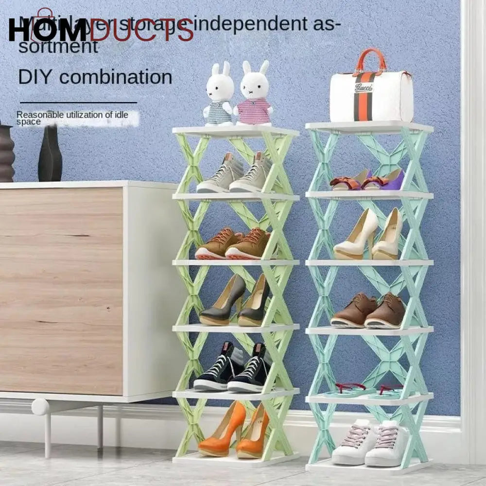 X - Shape Shoe Rack