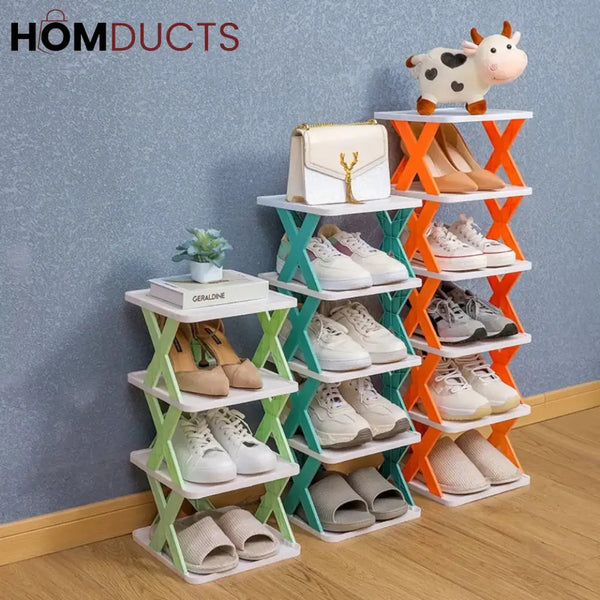 X - Shape Shoe Rack