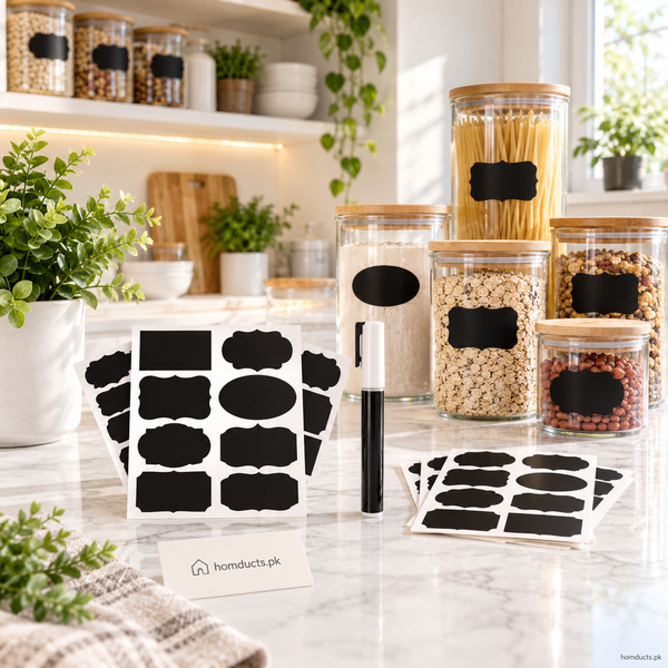 reusable chalkboard labels with white marker