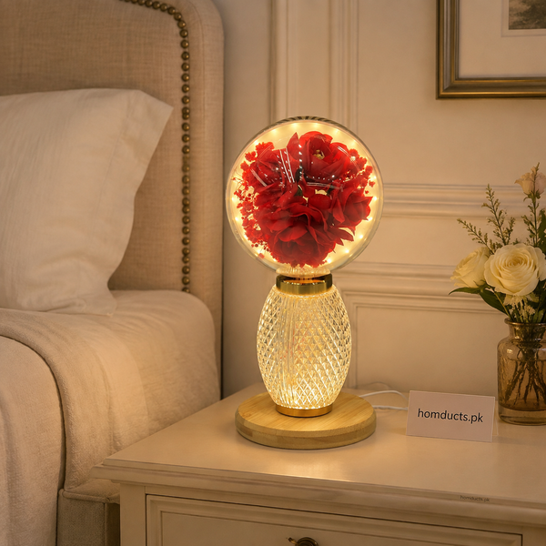 Decorative Red Flower Light Table Lamp 19-3