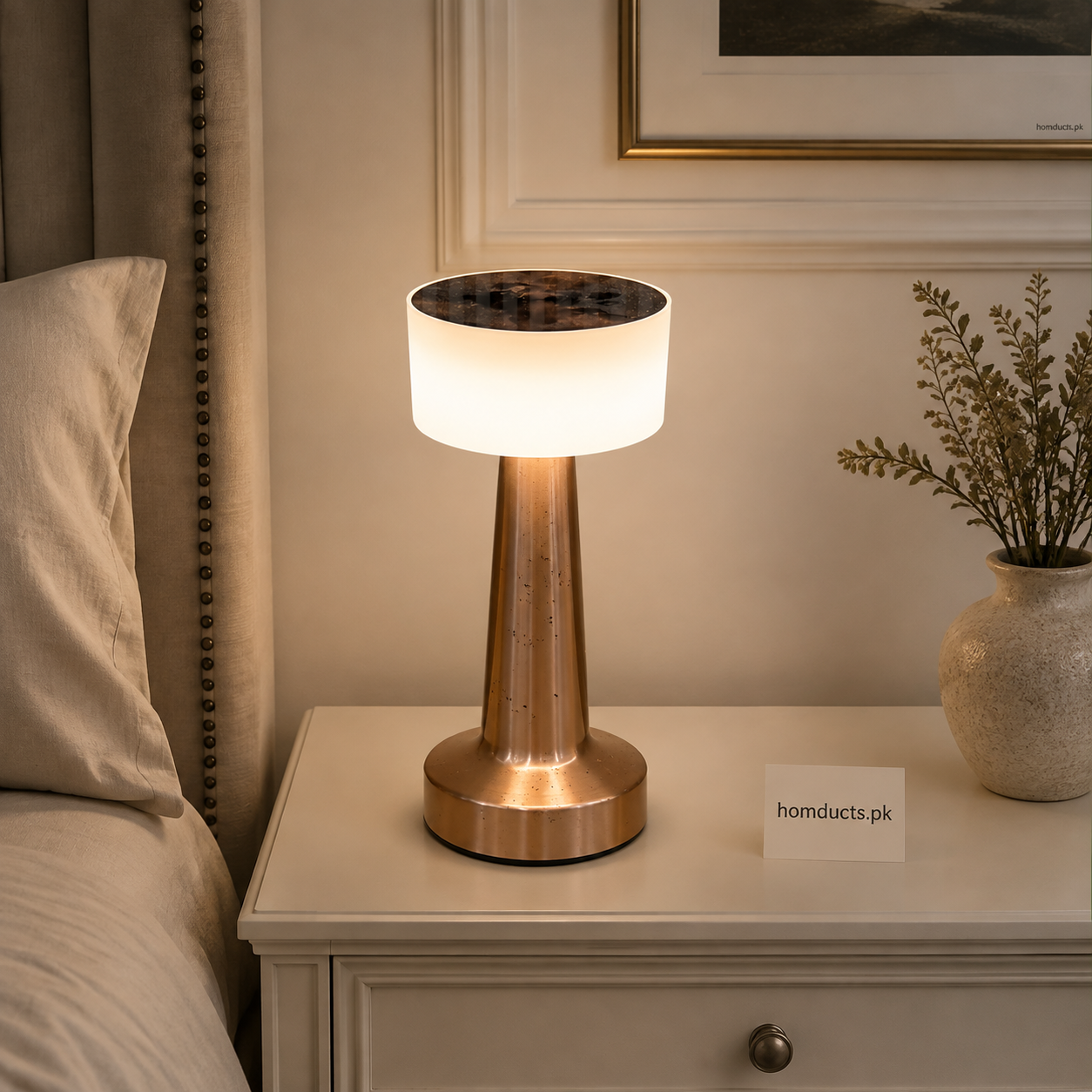 Small Modern Metal Table Lamp