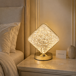Crystal Diamond Metal Table Lamp - Mota