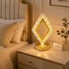 Slim Golden Diamond Metal Table Lamp