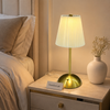 White Shade Metal Bedside Table Lamp 3867-3