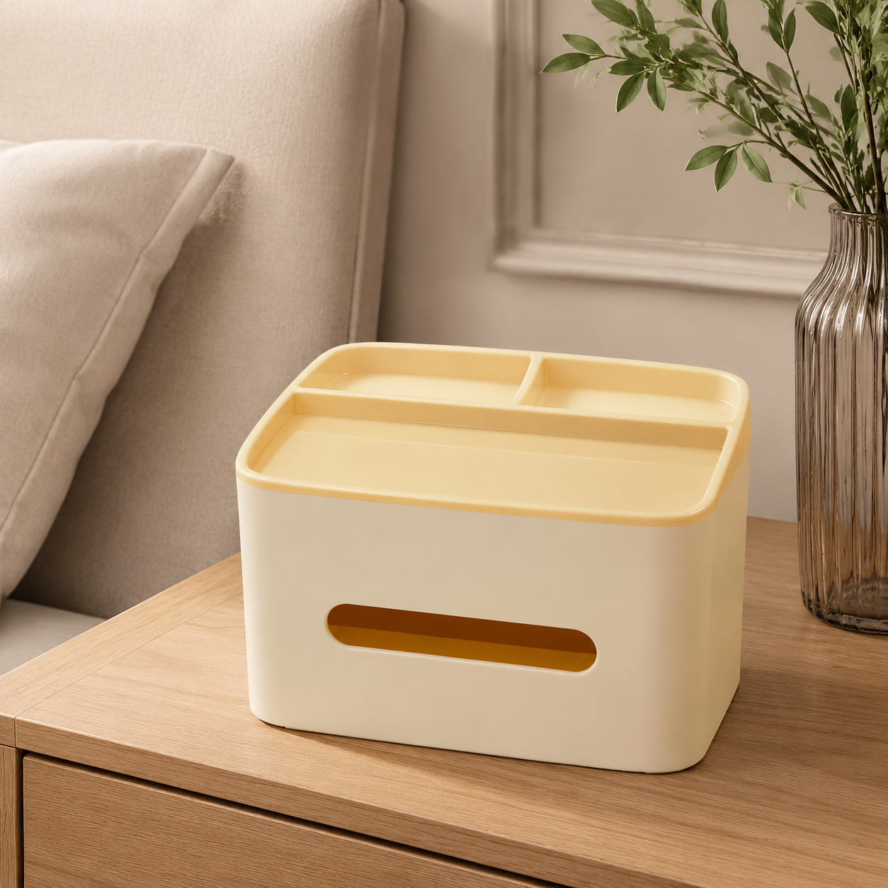 ECOCO Multi-Function Plastic Tissue Box 10364-1