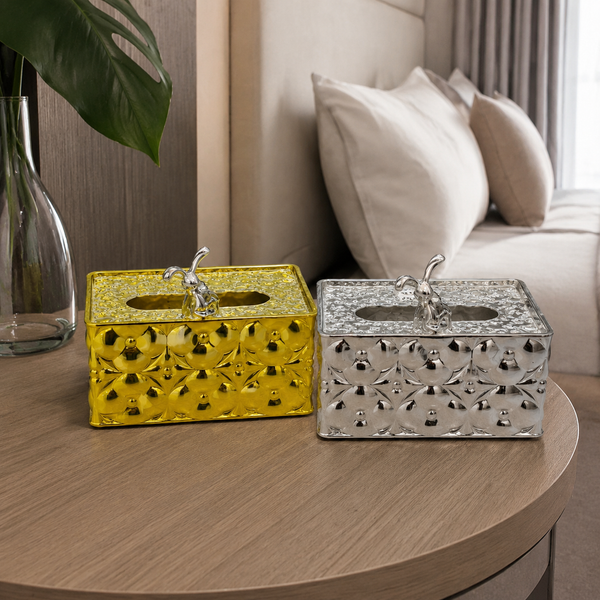Cute Rabbit Design Plastic Tissue Box 25264-11