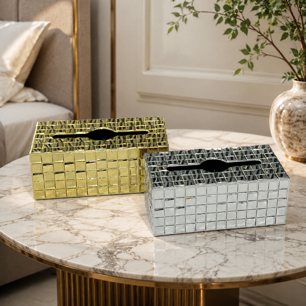 Modern Check Design Plastic Tissue Box 3904-5