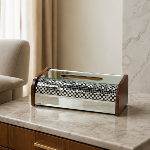 Luxury Wooden Crystal Tissue Box 73-2