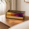 Luxury Wooden Crystal Tissue Box 73-4