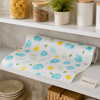 tropical printed PVC shelf liner roll 45 by 100cm